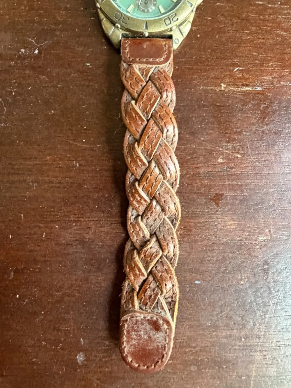 Fossil Men's Watch BQ-8725 with braided leather band